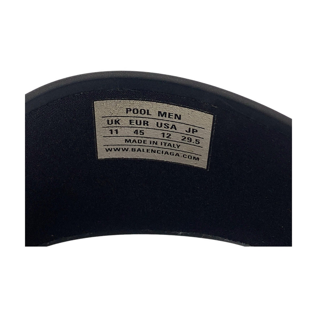 Top Quality Balenciaga Black White Rubber Sandals Slides
