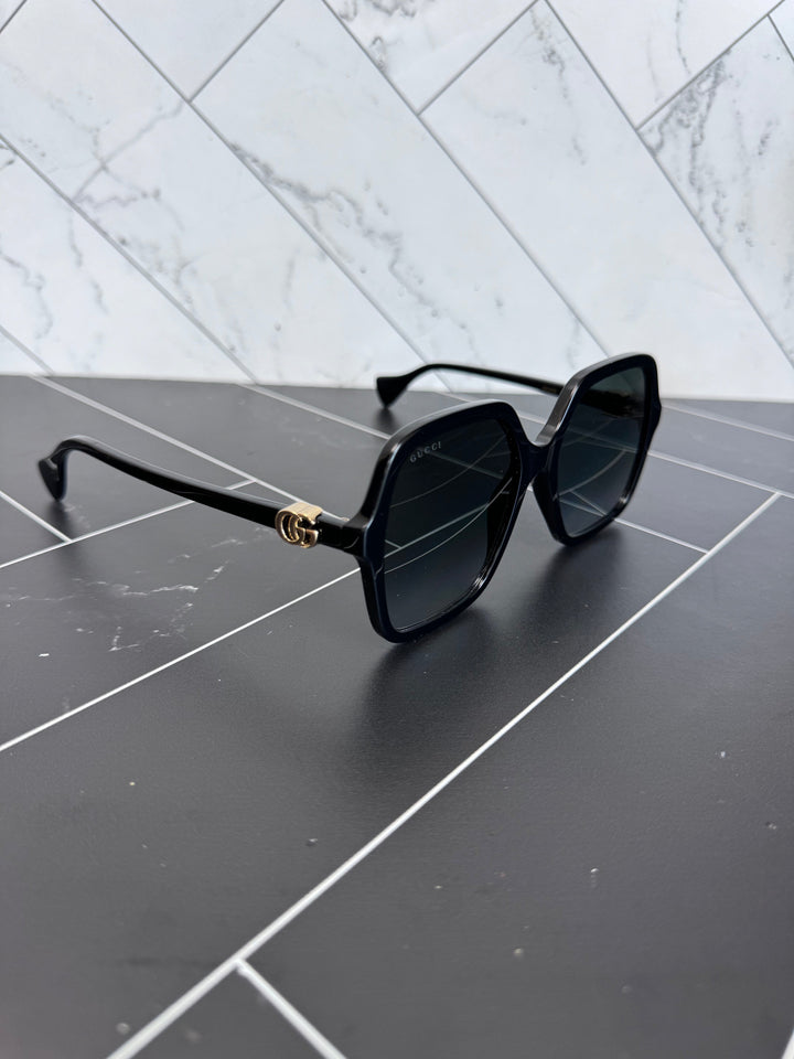 Gucci Black & Gold GG Sunglasses