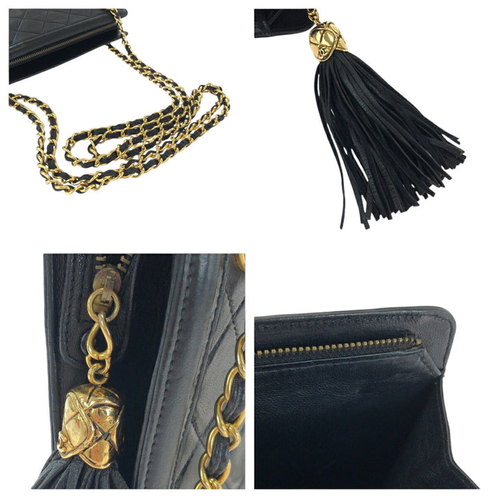 Top Quality Chanel Vintage Matelasse Fringe Tassel Shoulder Bag