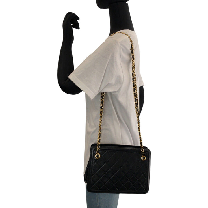 Top Quality Chanel Vintage Matelasse Fringe Tassel Shoulder Bag