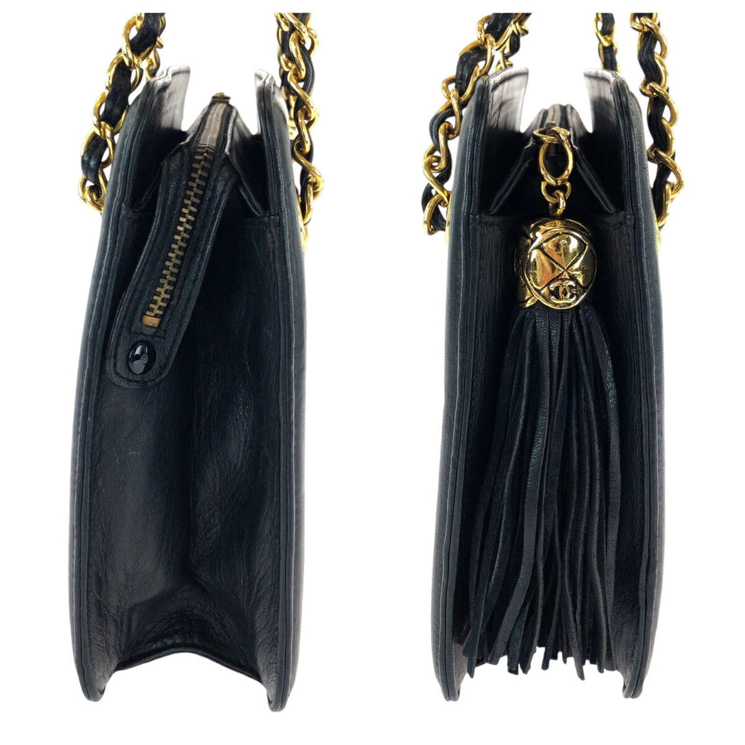 Top Quality Chanel Vintage Matelasse Fringe Tassel Shoulder Bag