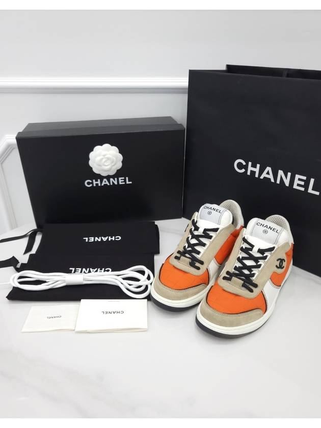 CC quilted suede sneakers G39802 36 5 Chanel