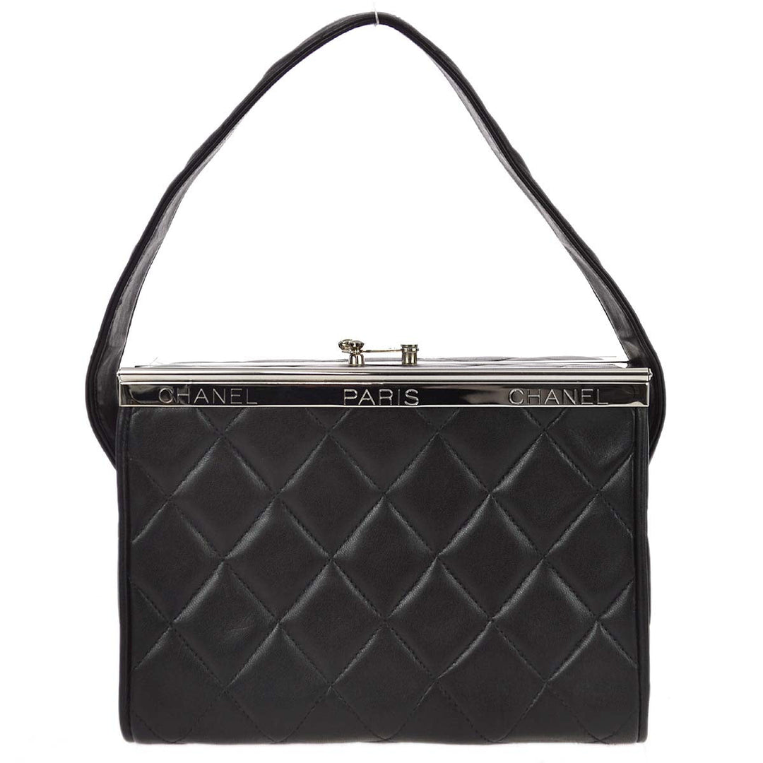 Top Quality Chanel 1996-1997 Black Lambskin Handbag