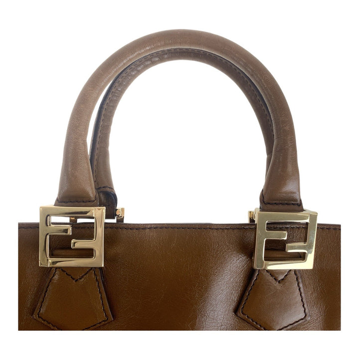 Top quality Fendi Brown Leather Tote Bag