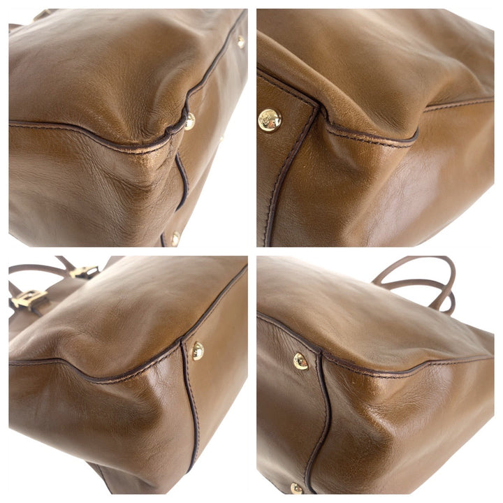 Top quality Fendi Brown Leather Tote Bag