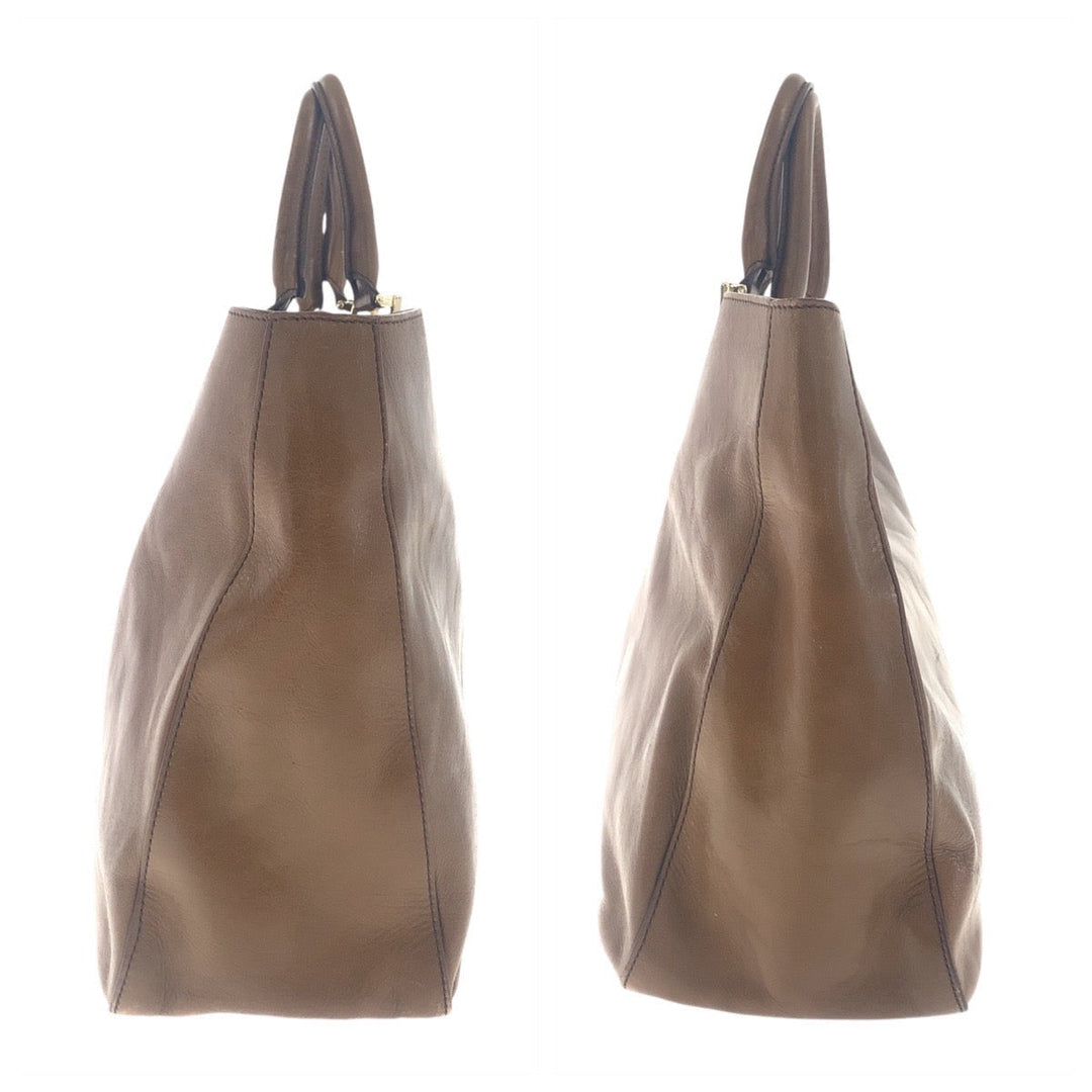 Top quality Fendi Brown Leather Tote Bag