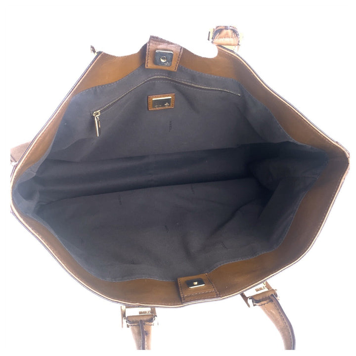 Top quality Fendi Brown Leather Tote Bag