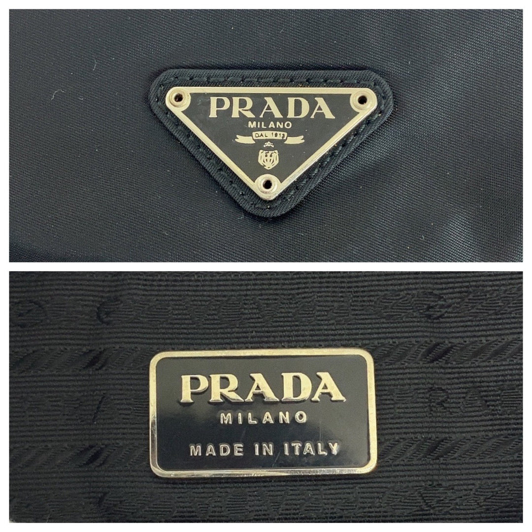 Prada Nylon Tessuto Logo Tote Bag