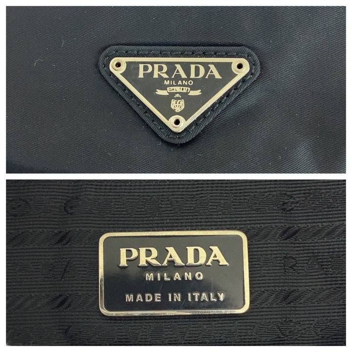 Prada Nylon Tessuto Logo Tote Bag