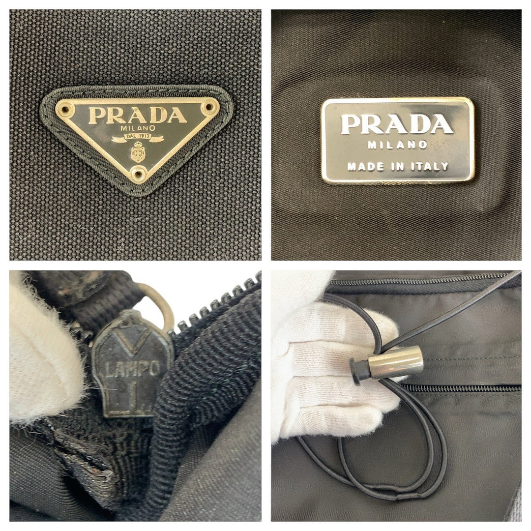 Prada Nylon Tessuto Logo Backpack
