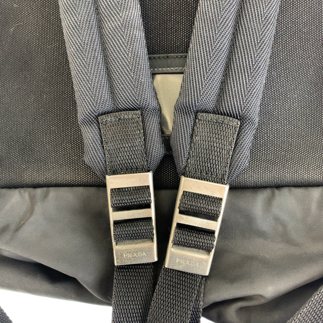 Prada Nylon Tessuto Logo Backpack