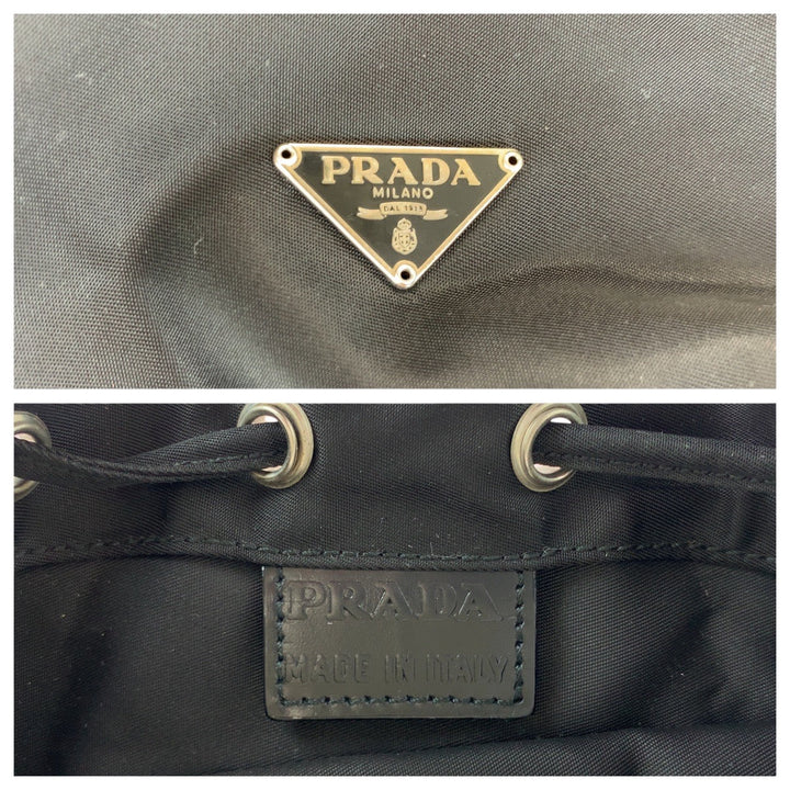 Prada Nylon Tessuto Logo Pouch
