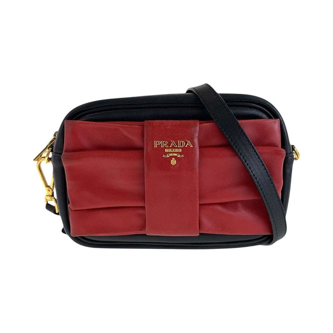 Prada Leather Ribbon Shoulder Bag