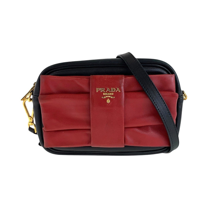 Prada Leather Ribbon Shoulder Bag