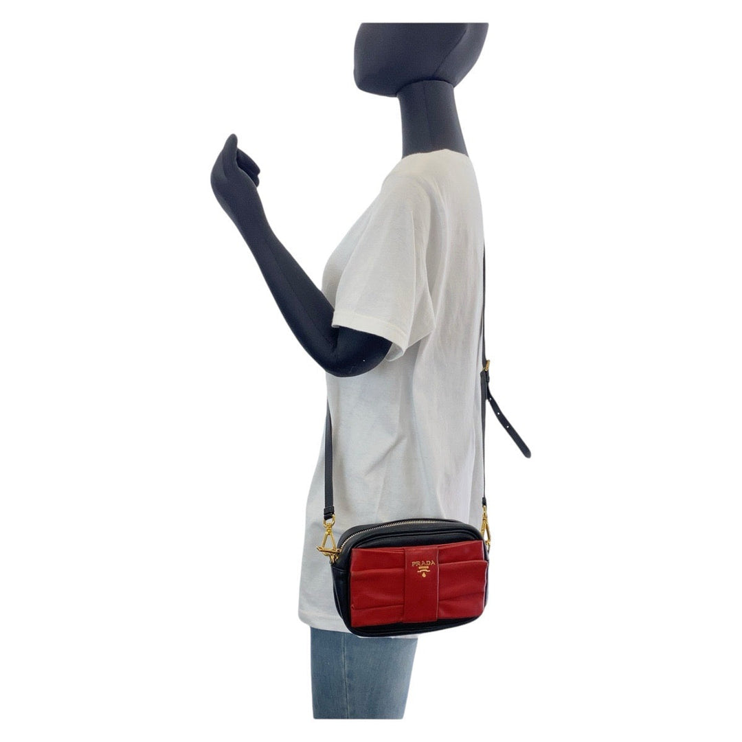 Prada Leather Ribbon Shoulder Bag
