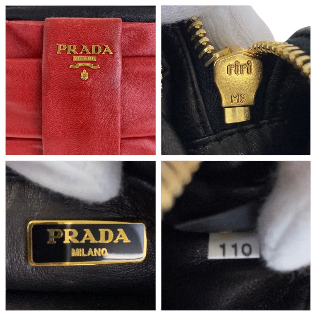 Prada Leather Ribbon Shoulder Bag