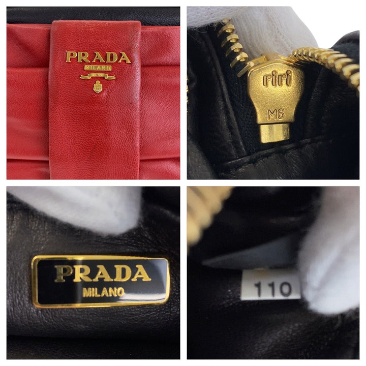 Prada Leather Ribbon Shoulder Bag