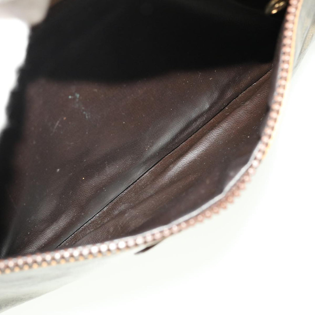Top Quality Celine C Macadam Canvas Shoulder Bag Beige Auth 41264
