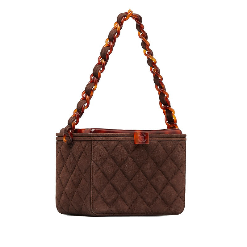 Top Quality Chanel Matrases Cocomark Chain Vanity Bag Brown wedish Lady Chanel