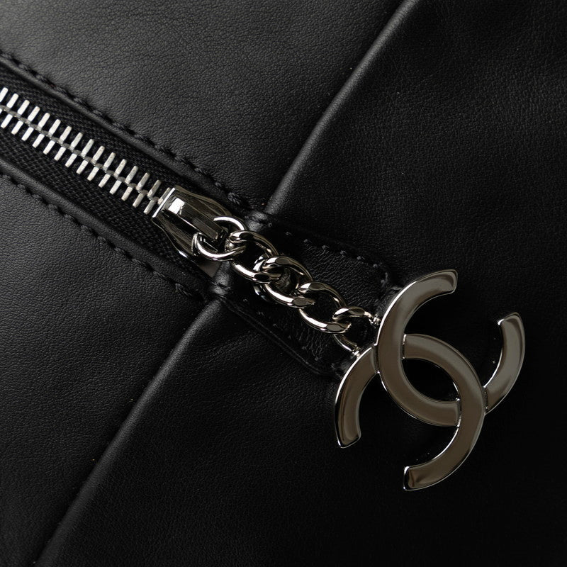 Top Quality Chanel Top Quality Chanel Luxury Line Shoulder Bag Leather Black Ladies Paris