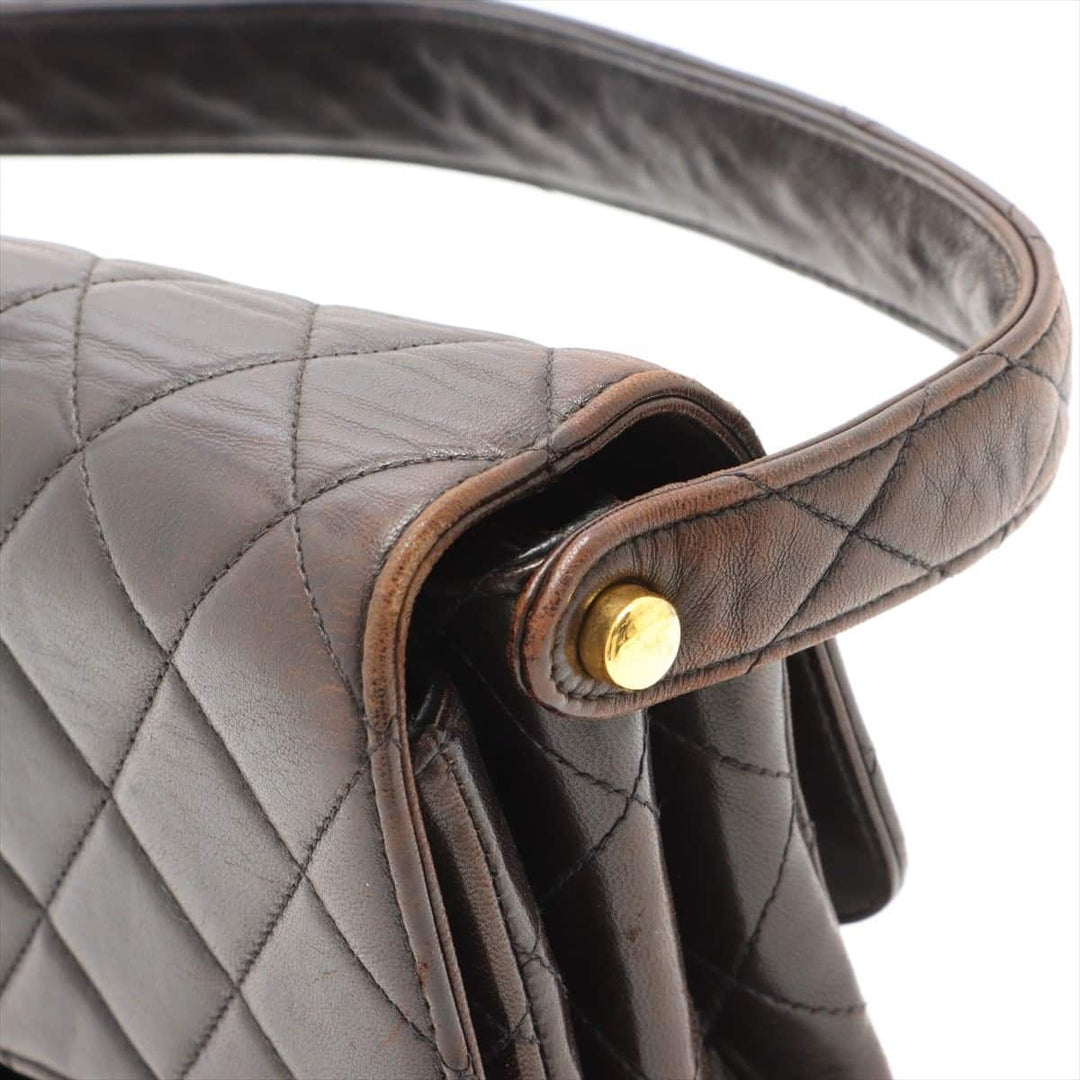 Top Quality Chanel Vintage Double Flap Shoulder Bag in Lambskin Black