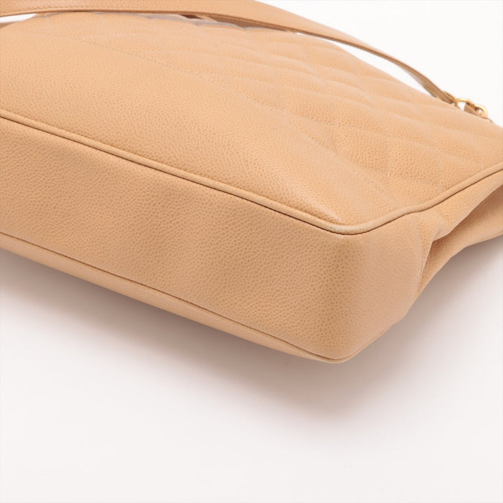 Top Quality Chanel Matrasse Caviar S Chain Shoulder Bag Beige Gold  2nd