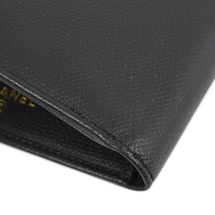 Top Quality Chanel Bifold Wallet Purse Black Caviar
