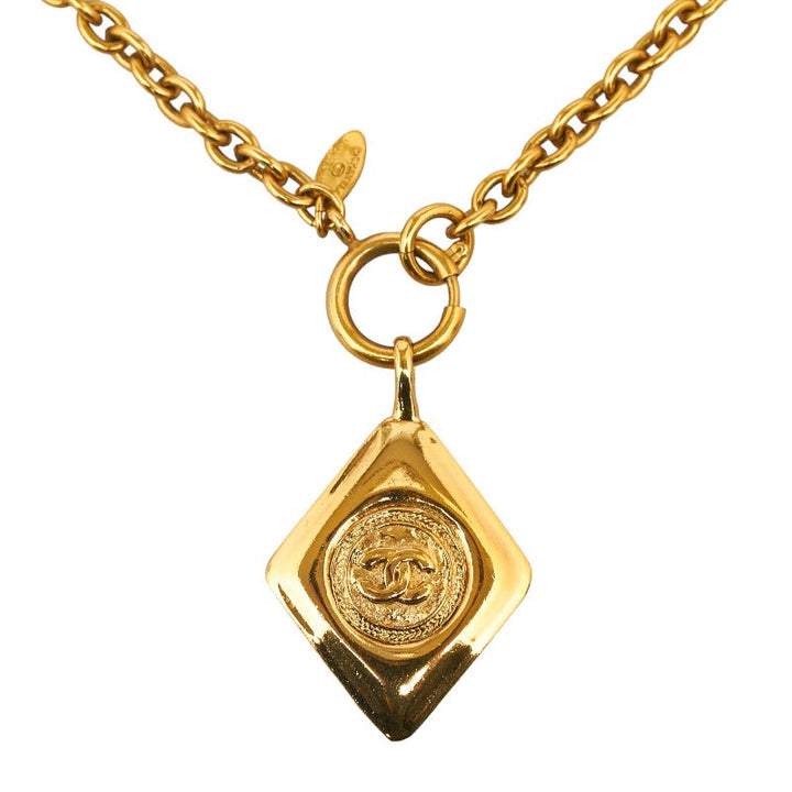 Top Quality Chanel Vintage Cocomark Diamond Collar Gold  Ladies Chanel