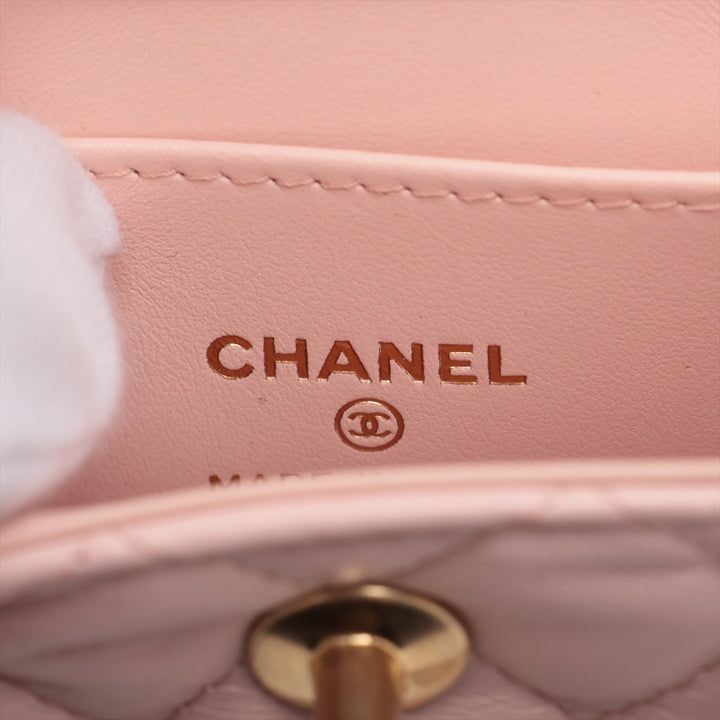 Top Quality Chanel Lambskin  Chain Shoulder Bag Pink G  AP3435