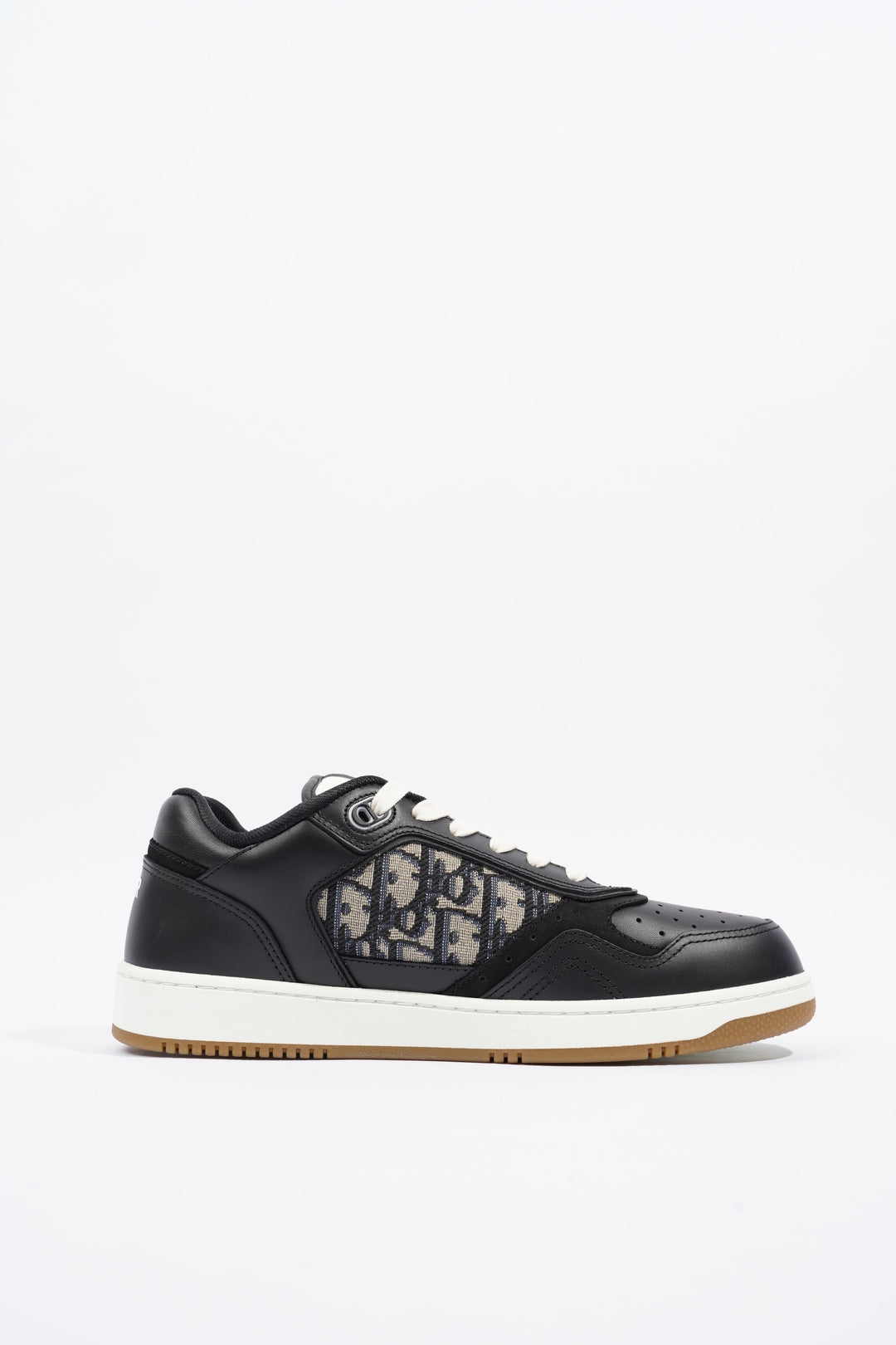 Christian Dior B27 Low-top Black / White / Navy Oblique Leather EU 41 UK 7