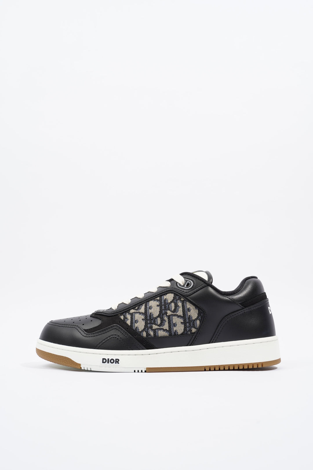 Christian Dior B27 Low-top Black / White / Navy Oblique Leather EU 41 UK 7