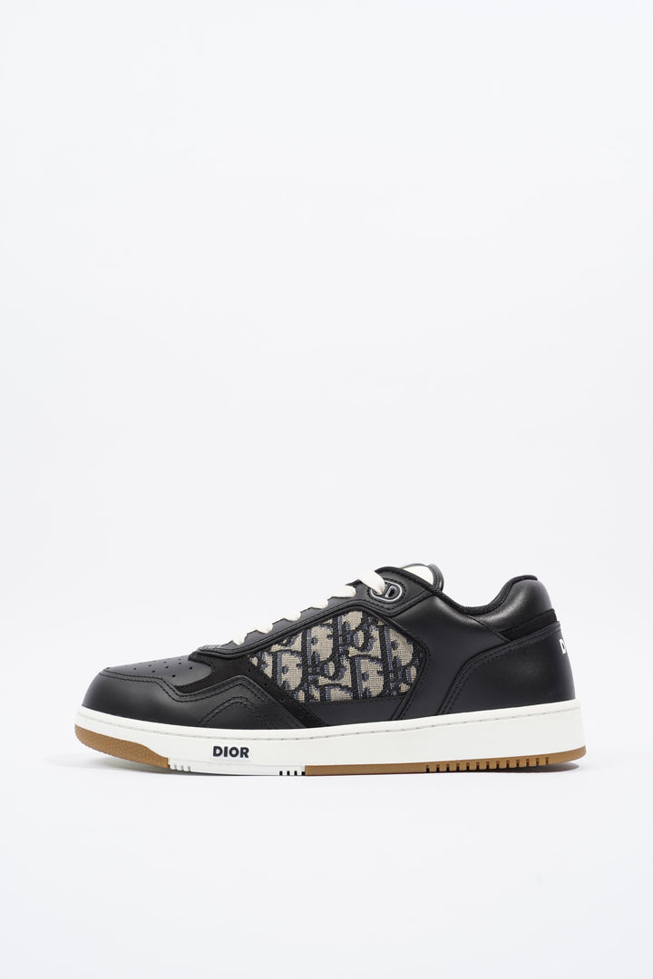 Christian Dior B27 Low-top Black / White / Navy Oblique Leather EU 41 UK 7