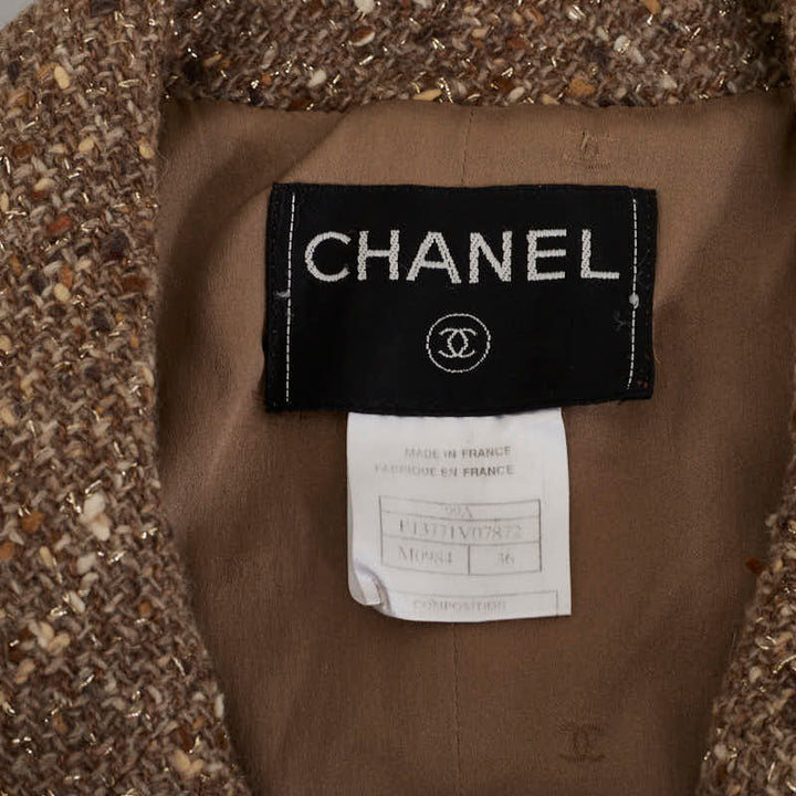 Top Quality Chanel Top Quality Chanel P13771V07872 Terrated Jacket Wool/Nylon Beige