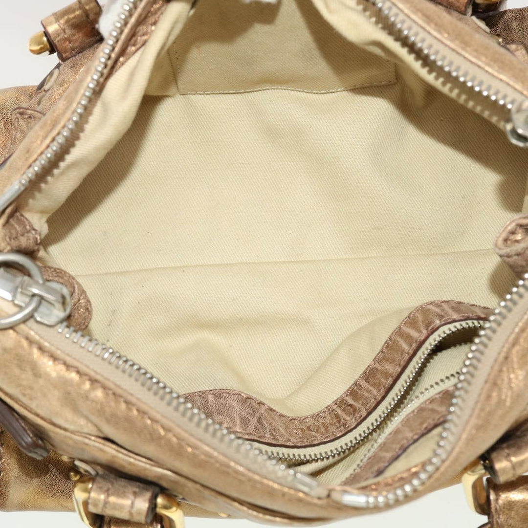 Chloe Paddington Hand Bag Leather Gold 0207515366 42584