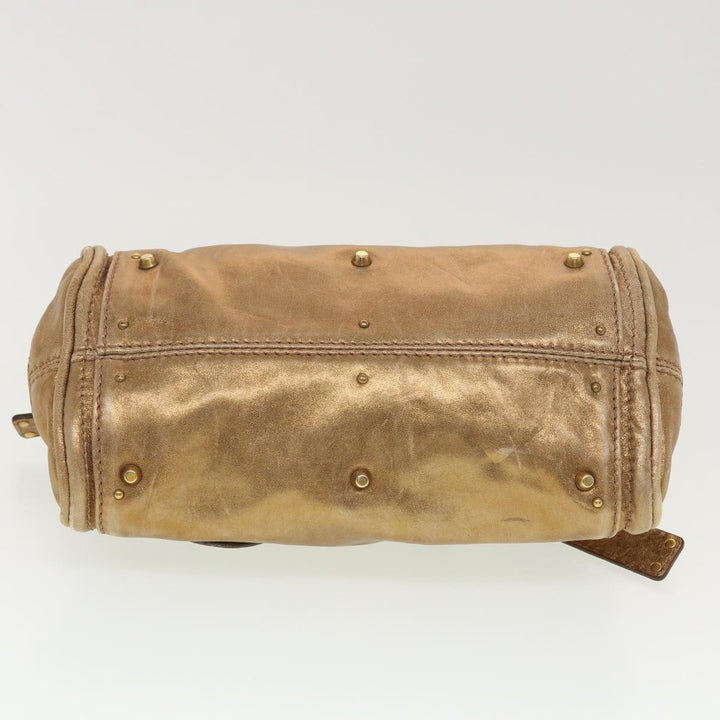 Chloe Paddington Hand Bag Leather Gold 0207515366 42584