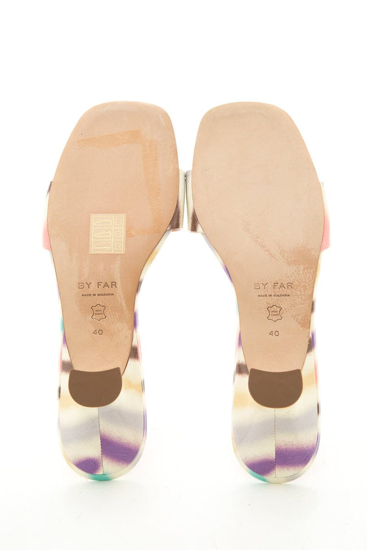 By Far Multicolor Sandal Mule Heels SZ 40