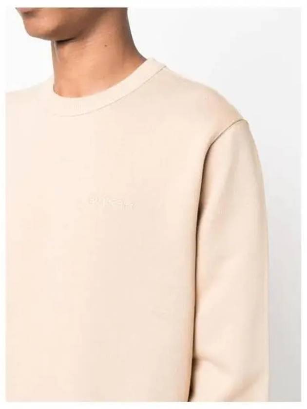 Burberry Check EKD Cotton Sweatshirt Soft Fawn