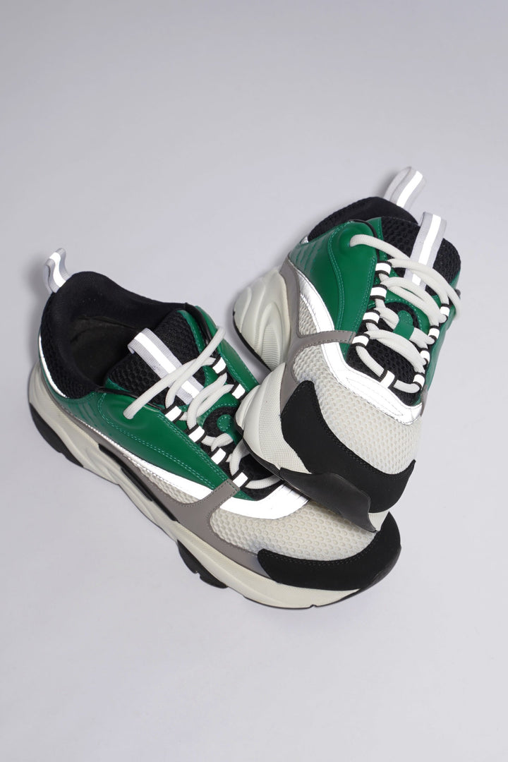 Christian Dior B22 White / Black / Green Mesh EU 41 UK 7
