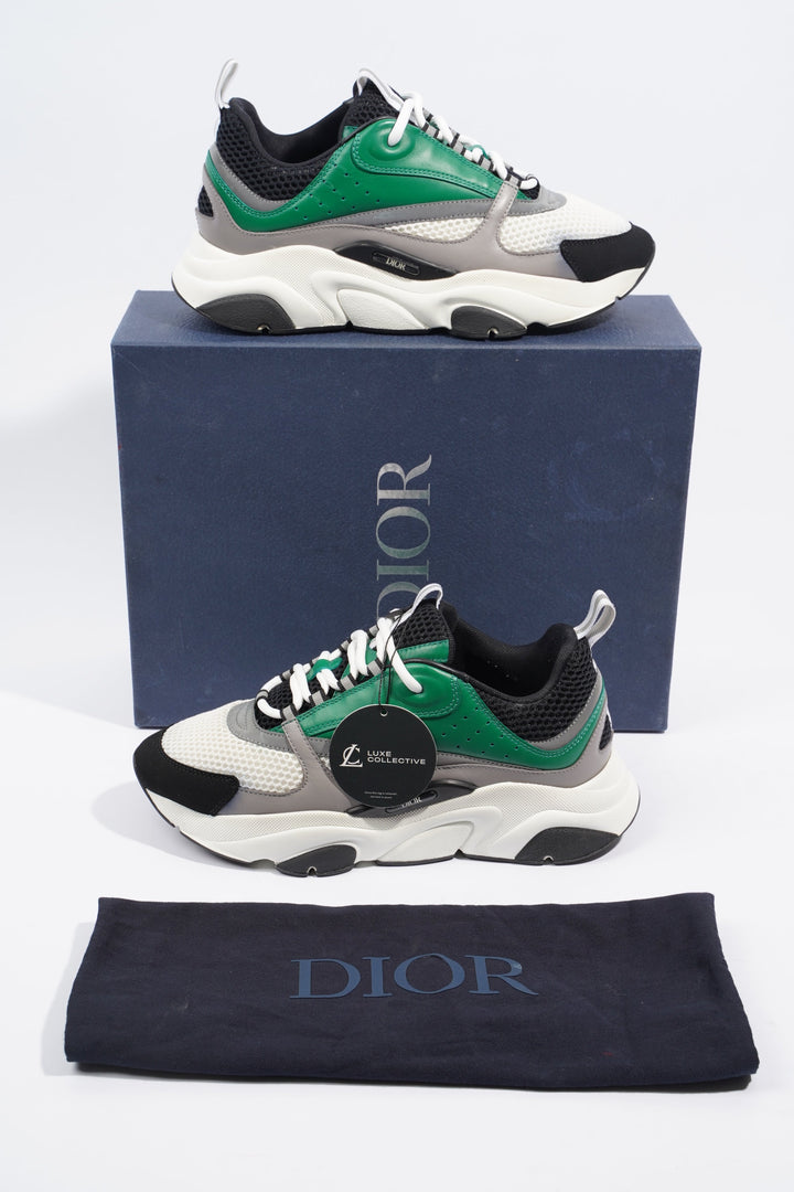 Christian Dior B22 White / Black / Green Mesh EU 41 UK 7