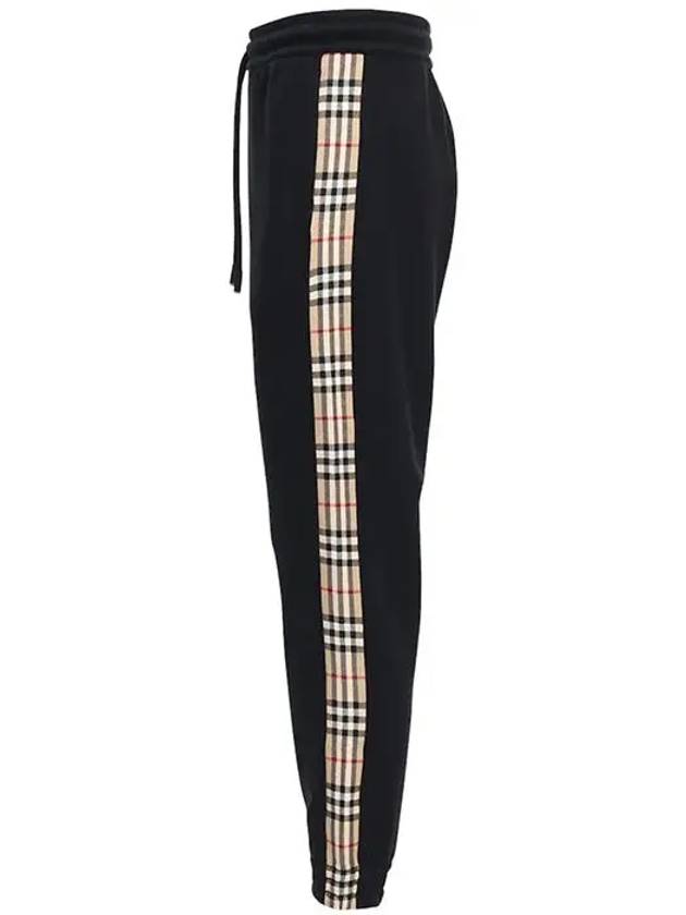 Burberry Men's Vintage Check Panel JoGGer Track Pants Black