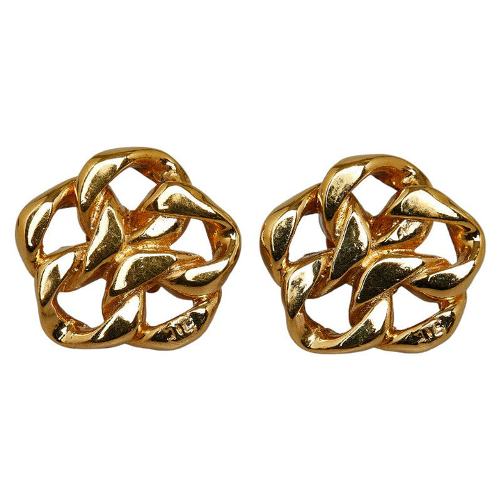 Top Quality Chanel Chain Motif Earrings Gold  Ladies Chanel