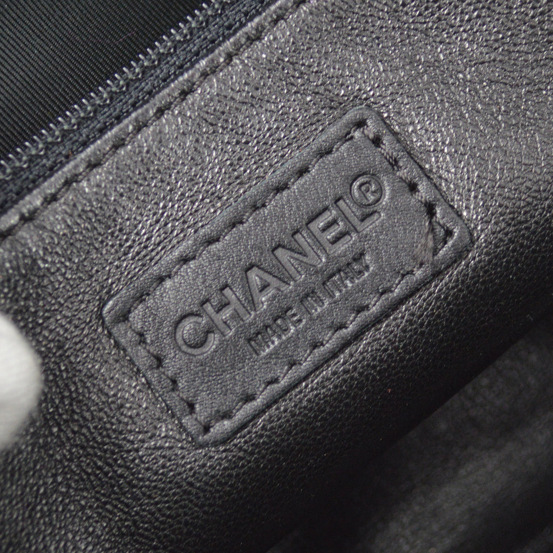Top Quality Chanel 2000-2001 Black Fur Tote Handbag