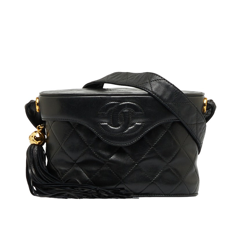 Top Quality Chanel Cocomark Tassel winged Shoulder Bag Black Leather  Chanel