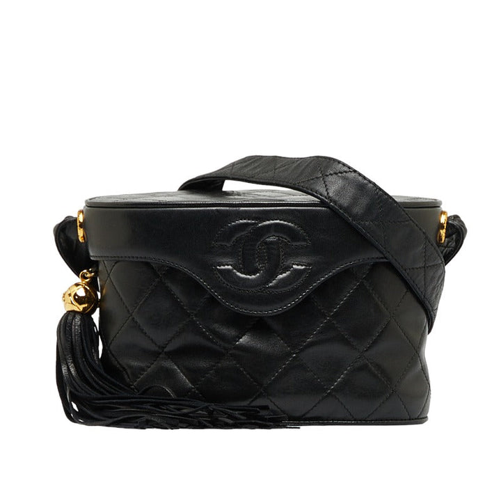 Top Quality Chanel Cocomark Tassel winged Shoulder Bag Black Leather  Chanel