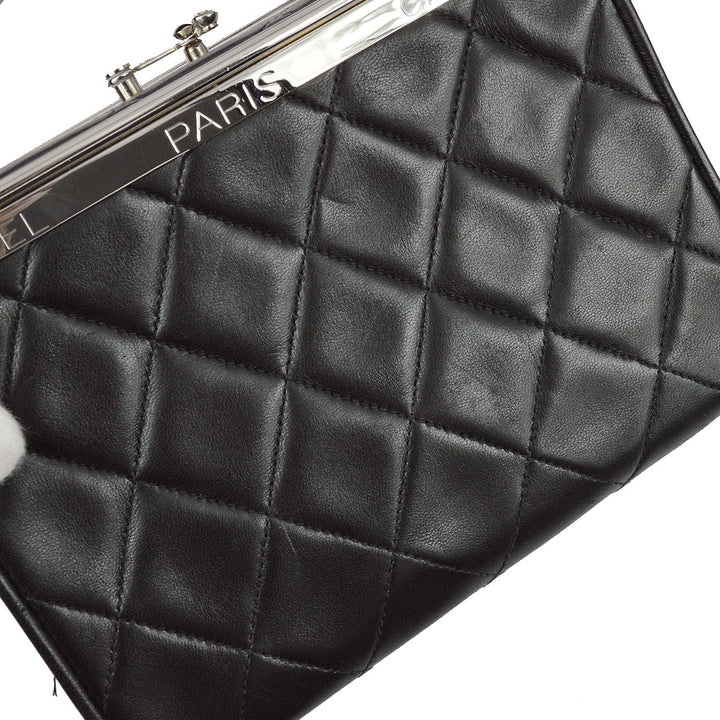 Top Quality Chanel 1996-1997 Black Lambskin Handbag