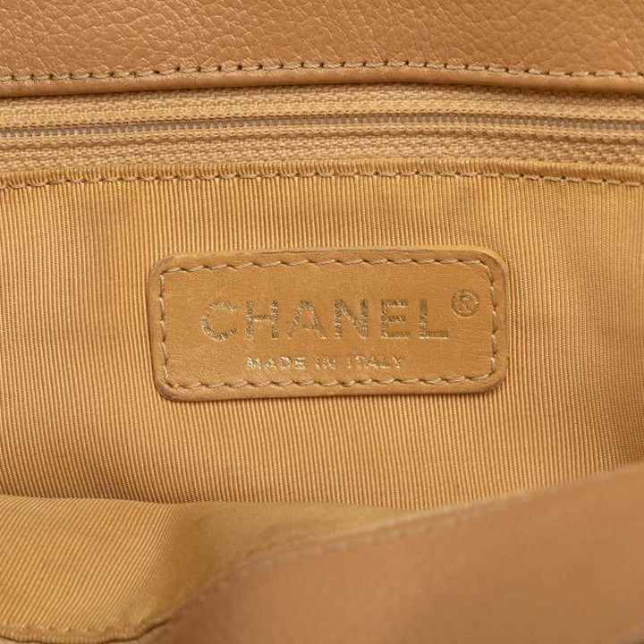 Top Quality Chanel Cocomark Executive Handbags Shoulder Bag 2WAY Beige Caviar
