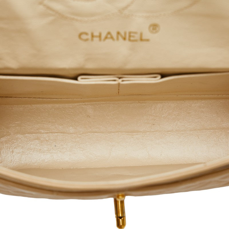 Top Quality Chanel Matrace 23 Cocomark Double Flap Gold  Chain houlder Bag Beige   CHANEL