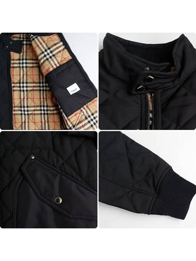 Burberry Diamond Quilted Thermoregulated Jacket Black