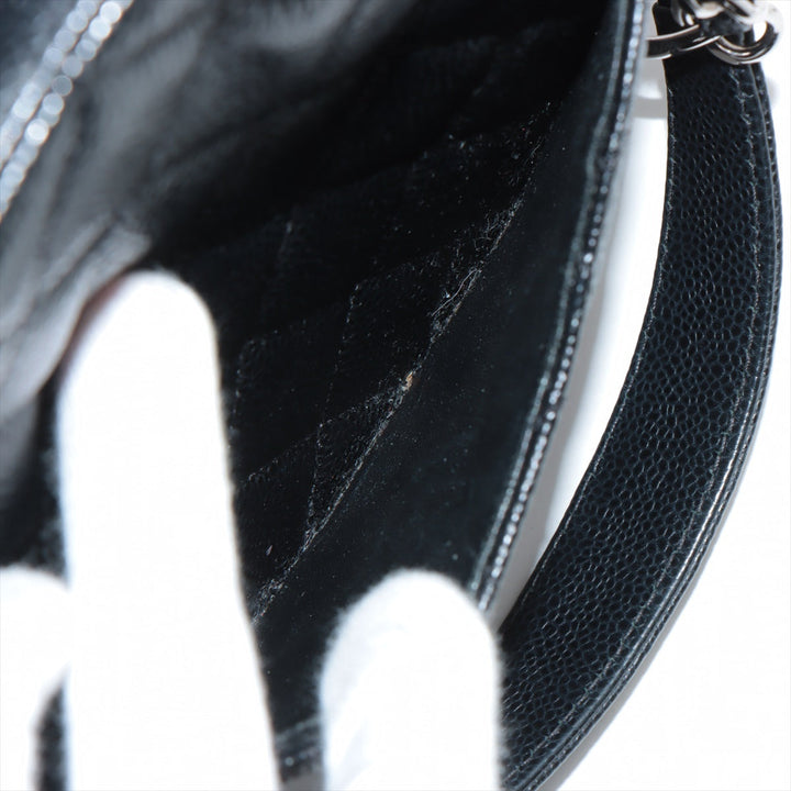 Top Quality Chanel PST Caviar S Tote Top Bag Black Silver Gold  15th