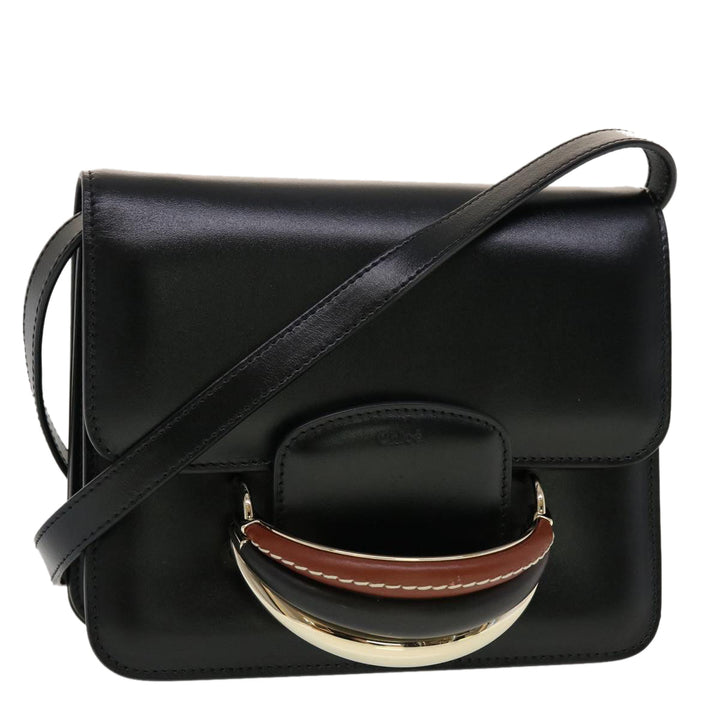 Chloe Katie Shoulder Bag Leather Black 43713A